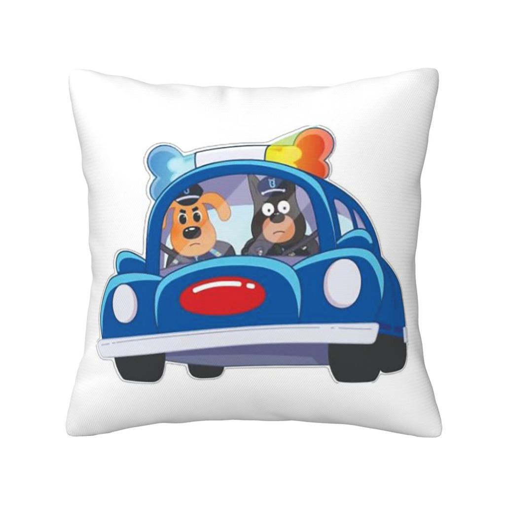 Sheriff Labrador Square Pillowcase Pillow Cover Cushion Zip Decorative Comfort Throw Pillow for Home Bedroom