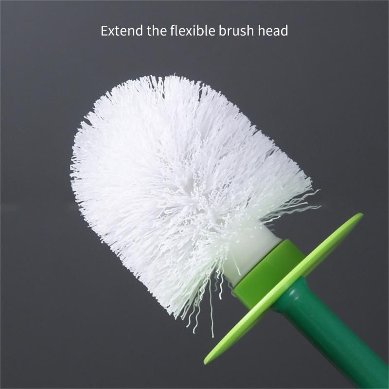 Toilet Bowl Brush Cherries Shape Ergonomic Design Safe Material Effective Cleaning