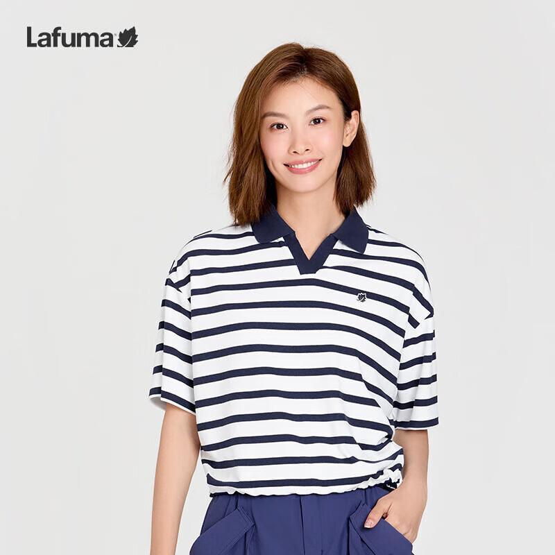 LAFUMA Women s 2025 Summer Striped Outdoor Polo T-Shirt 38