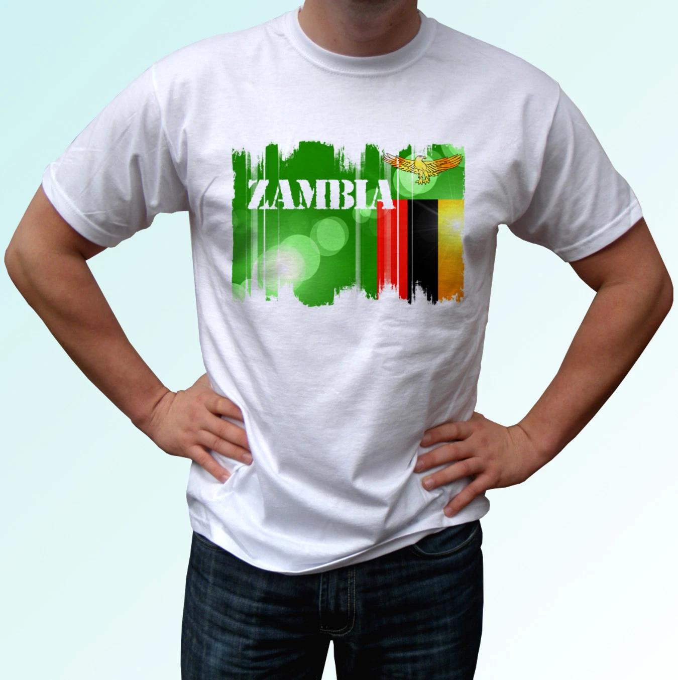 

Zambia flag white kids boys T-Shirt top tee Africa design - s s kids baby sizes 140