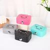 Metal Locking Storage Box With Key For Coins And Small Items Home Organization