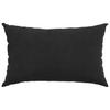 Sofa Cushions 2 Pcs Black 50 X 30 Cm Cord Fabric
