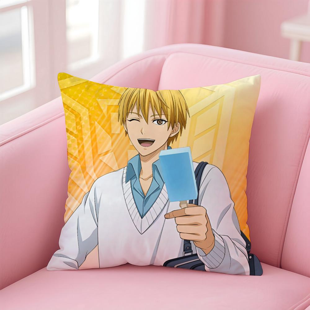 Hot Anime K-Kuroko'S Basketball Cushion Cover Pillowcase Short Plush Invisible Zipper Room Sofa Cushion Cover