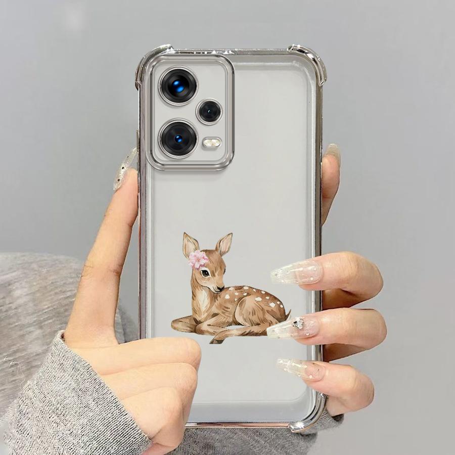 Case for Redmi Note 14 Pro Plus 11s 13C 11 9 Pro Note 13 10 Lite 12 K80 A3 A5 Phone Cover Vintage Brown Deer Design