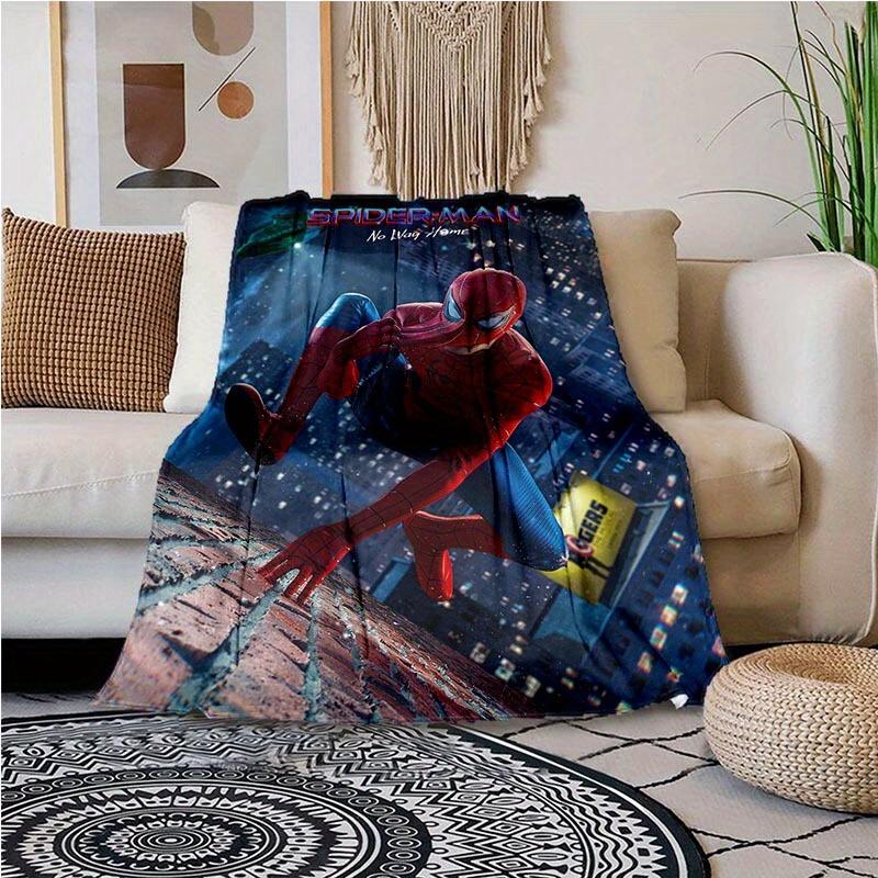 1pc Spider-Man Printing Blanket - Soft, All-Season Throw for Living Room, Bedroom,Personalized Gift with Adorable Cartoon Design