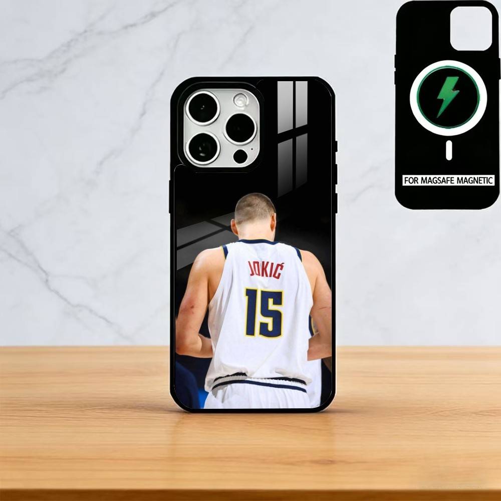 

N-Nikola Jokic Phone Case For iPhone17,16,15,14,13,12,11 Plus,Pro Magnetic For Magsafe Wireless Charging iPhone14Pro