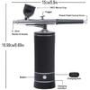 Aepto Airbrush for Nails Cordless Portable Airbrush Kit with Compressor 2 Levels 36 Psi High Pressure Rechargeable Air Brush Machine with 0.3mm