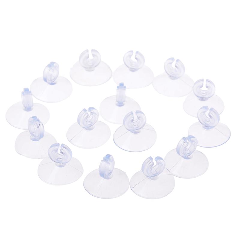 5/10Pcs Soft Silicone Aquarium Fish Tank Oxygen Pump Fixed Thermometer Sucker