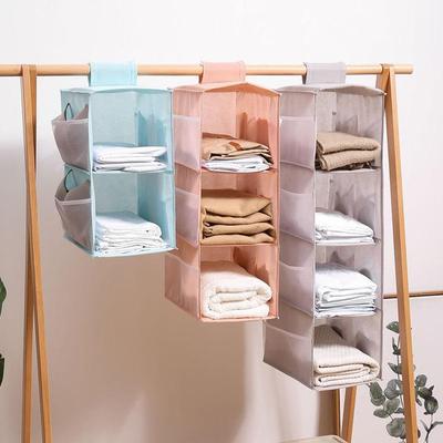 1PC mehrschichtige faltbare hängende Aufbewahrungstasche Oxford-Stoff Kleiderschrank BH Aufbewahrungstasche Unterwäsche Socken Kleidung Aufbewahrungsorganisator Hängetasche