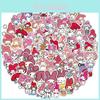 100pcs Kuromi My Melody Stickers Cute Waterproof Kawaii Decals For Luggage And More