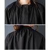 DIMANAF Plus Size Autumn Winter Women Coat Long Sleeve Jackets Casual Loose Outerwear Black Zipper Trench Coat