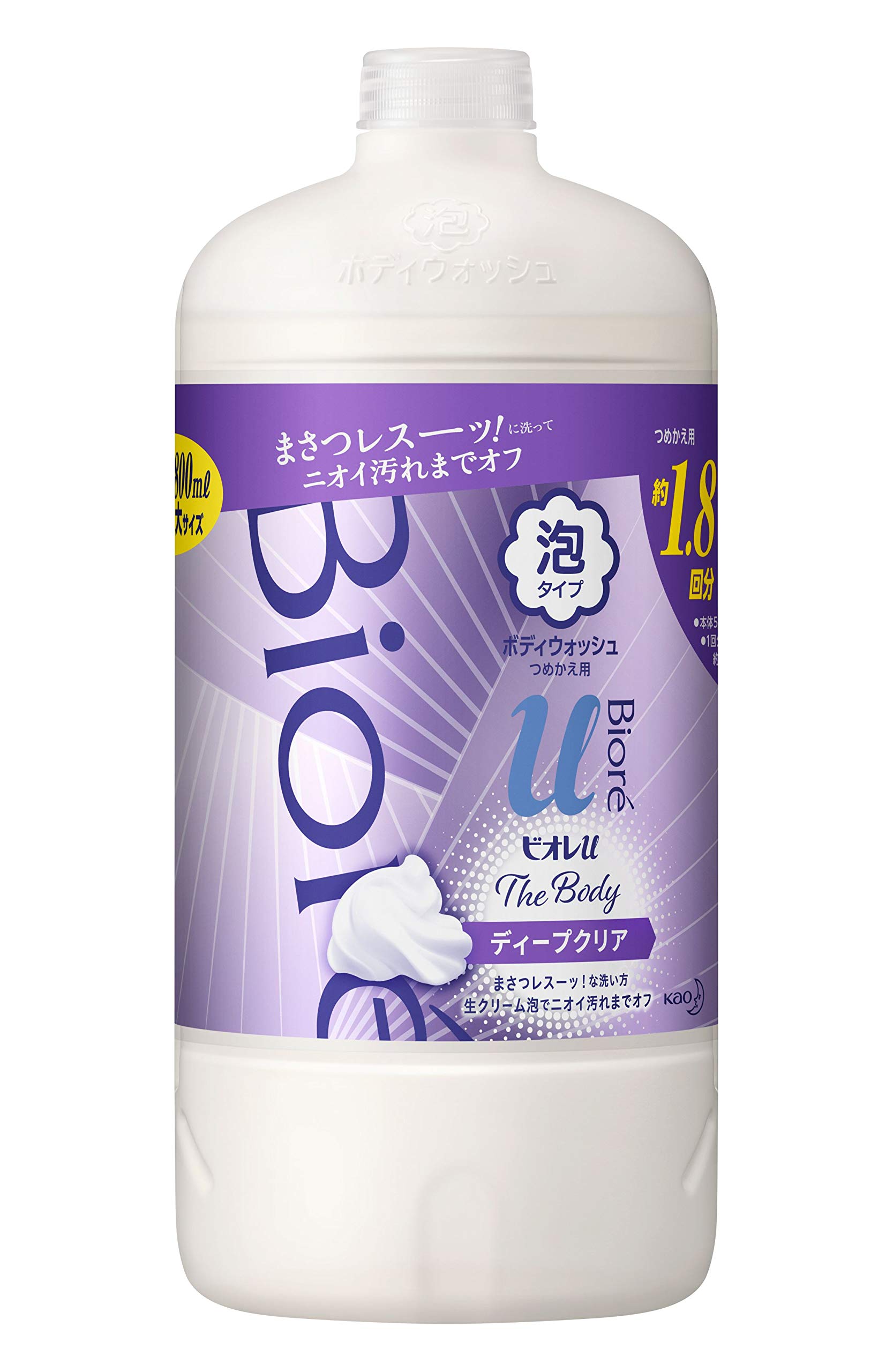 

Bioreu The Body Foam type Deep Clear Herbal Fresh scent Refill 800ml lubricating fresh cream Body soap Refreshing herbal fresh scent [Large capacity]