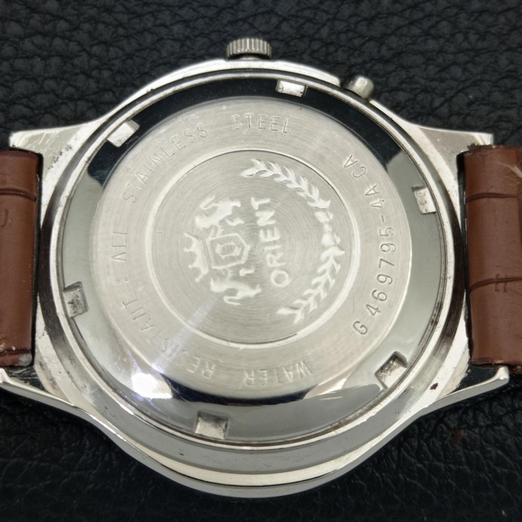 JAPAN VINTAGE ORIENT CRYSTAL AUTOMATIC 46941 HERREN ORIGINAL ZIFFERBLATT UHR a704990-1