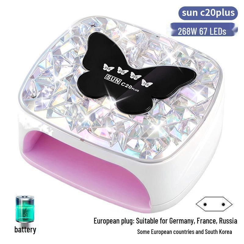 256W High Power UV/LED Dual Light Nail Curing Lamp