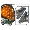 For KAWASAKI NINJA 250 300 400 650 1000 Z1000SX ZX-6R 2013-up Side LED Turn Signal Light Lamp Amber Color Replacement