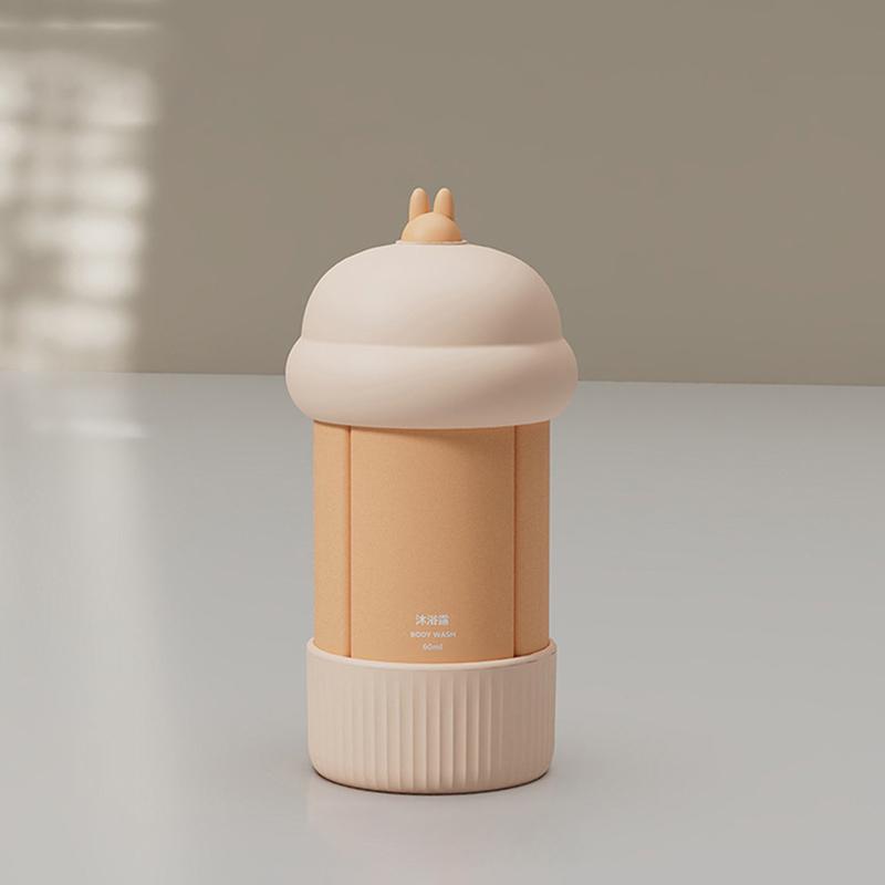 

Портативный дорожный дозатор для моющего средства 4 в 1, многоразовая бутылка, выжатая, пустая бутылка для подпитки, шампунь, гель для душа, контейнер коричневый