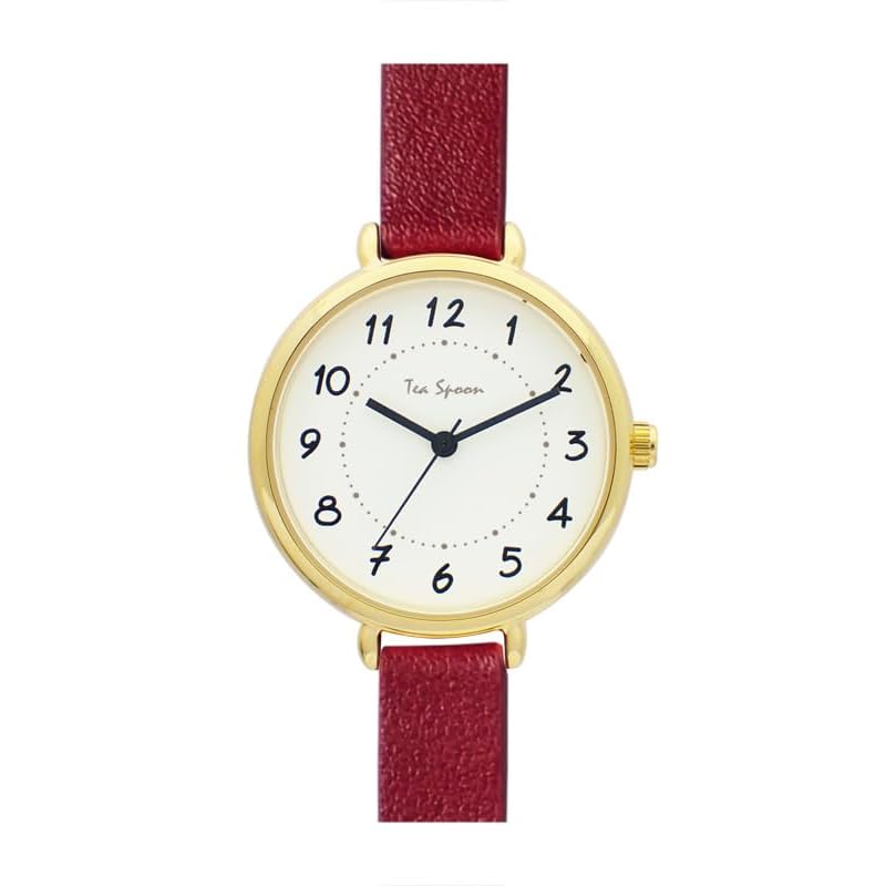 

[Follow] watch Tea Spoon nickel free simple index watch H04419A-1 RD ladies red