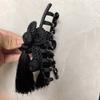 New Chinese Ancient Style Hand Woven Tassel Acrylic Hair Clip Elegant Dignified Cheongsam Hanfu Braided Updo Hairpin for Women