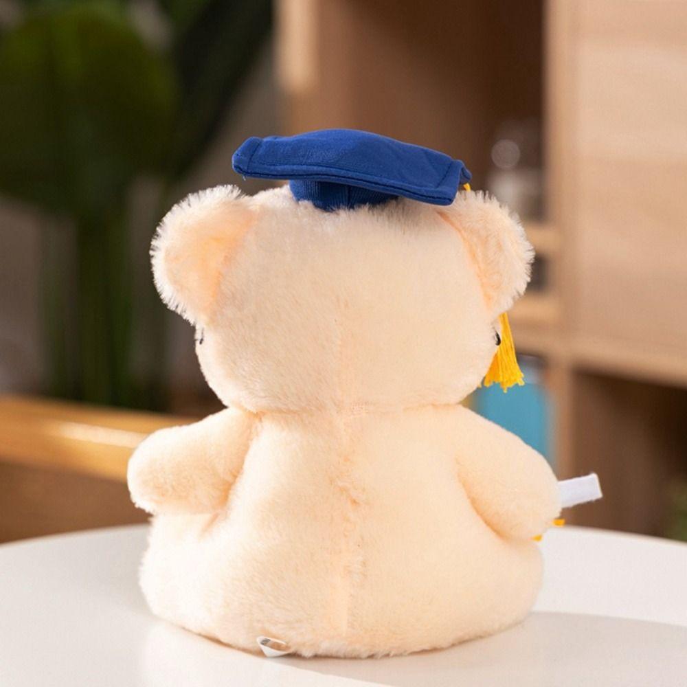 Cute Graduation Bear Plush Toy Graduation Season Bear Animal Doll Doctor Bear Doll  Students Gift