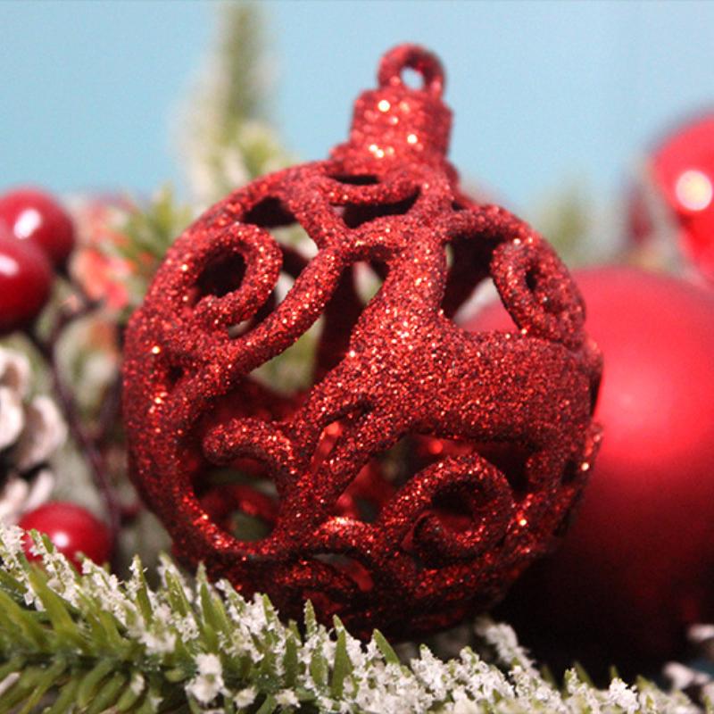 100 Teile/schachtel Weihnachtsdekorationen Weihnachtskugeln Hängen Anhänger Innen Neujahr Weihnachtsbaum Dekor Hause Weihnachtsdekoration