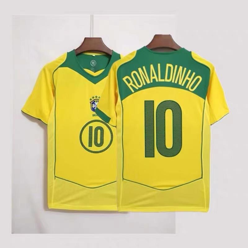 Vintage jersey 0607AC Milan No. 22 Kaka national team Brazil France Portugal short-sleeved home and away jersey