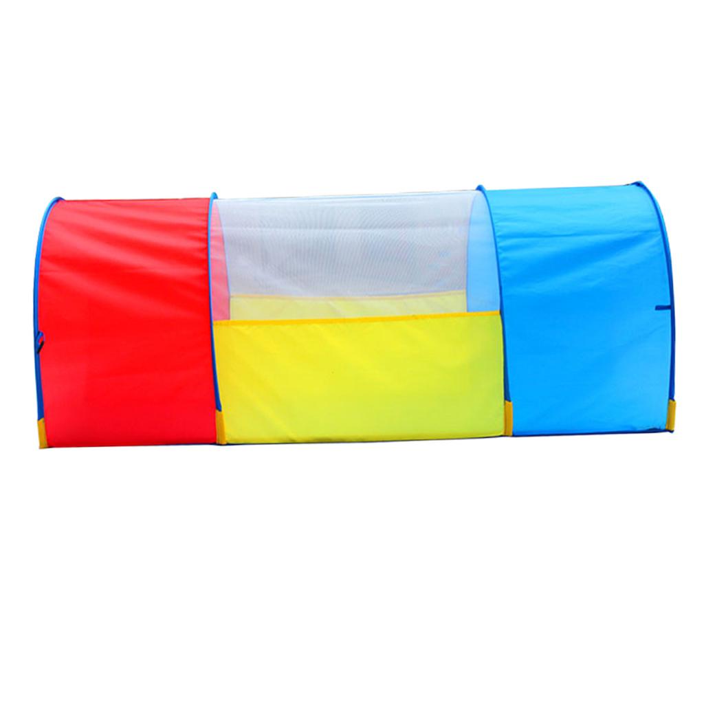 Pop Up Tunnel Foldable Tent Baby Kids Crawling Fun 130cm Indoor Outdoor