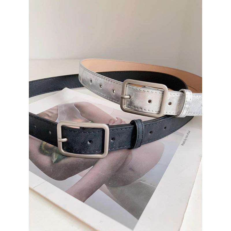 Distressed Retro Crack Design Women's Belt - High-End Style for Jeans, Skirts, and More