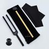 Gold 432HZ Aluminum Alloy Colored Tuning Fork with Triangle Shape.