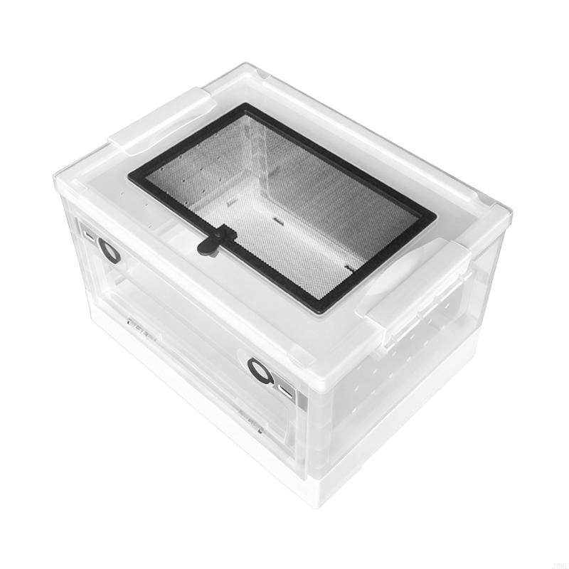 Oversized Reptiles Habitat Containing Ventilation Lid and Clear Chamber J0MC