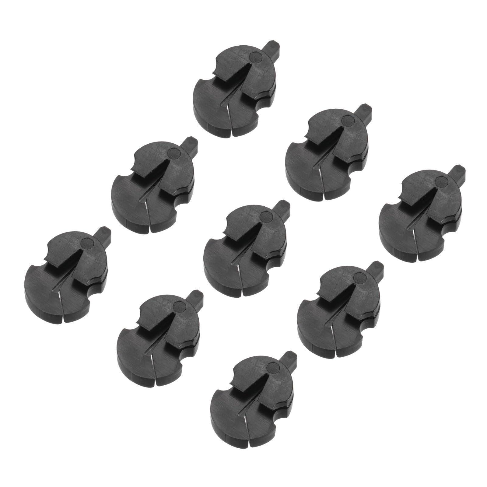 

uxcell Violin Mutes, 9-Pack, Silenced Rubber Violin Practice Mutes, Tourte Style, Black, for All Violins