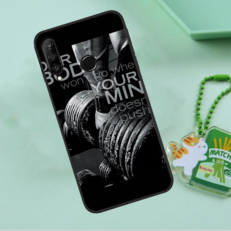 Bodybuilding Gym Fitness For Huawei Nova 8i 11i 12i 12s 9 10 SE Y90 Y60 Y70 Y72 Y61 Y91 P20 P30 P40 Lite P60 Pro Case