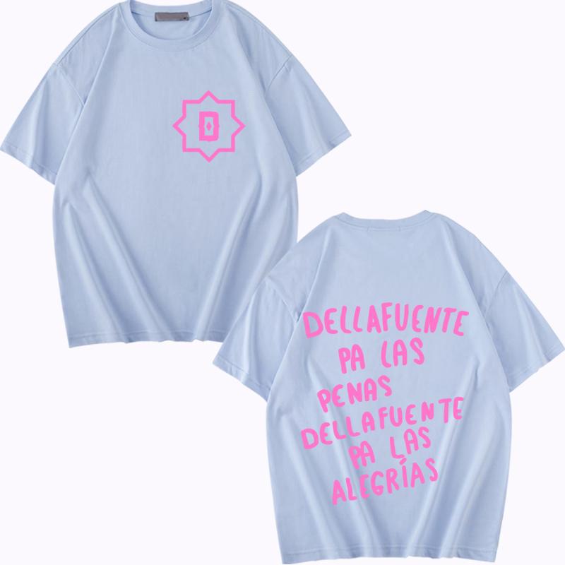 Rapper Dellafuente Pa Las Penas Dellafuente Pa Las Alegrías Graphic T Shirt men women Oversized 100% Cotton loose Unisex tops