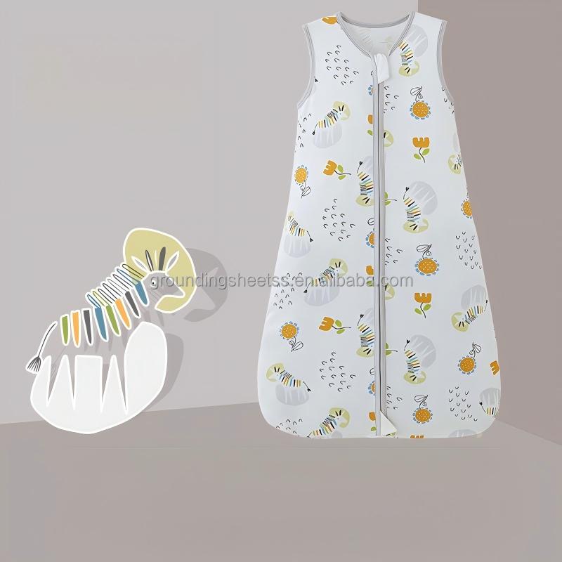 Baby Sleep Sack Wearable Blanket Baby Sleeping Bags 0.5 Tog Sleeveless Zipper Baby for Newborn