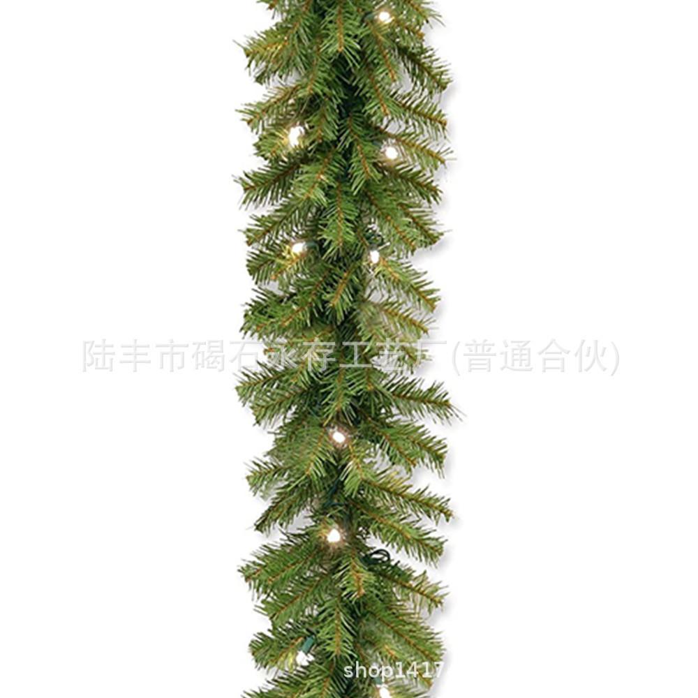 Poinsettia Wreath 180 cm / 2.7 m Christmas Wreath Vines Festive Party Decorations Home Decor for Fireplaces and Staircases