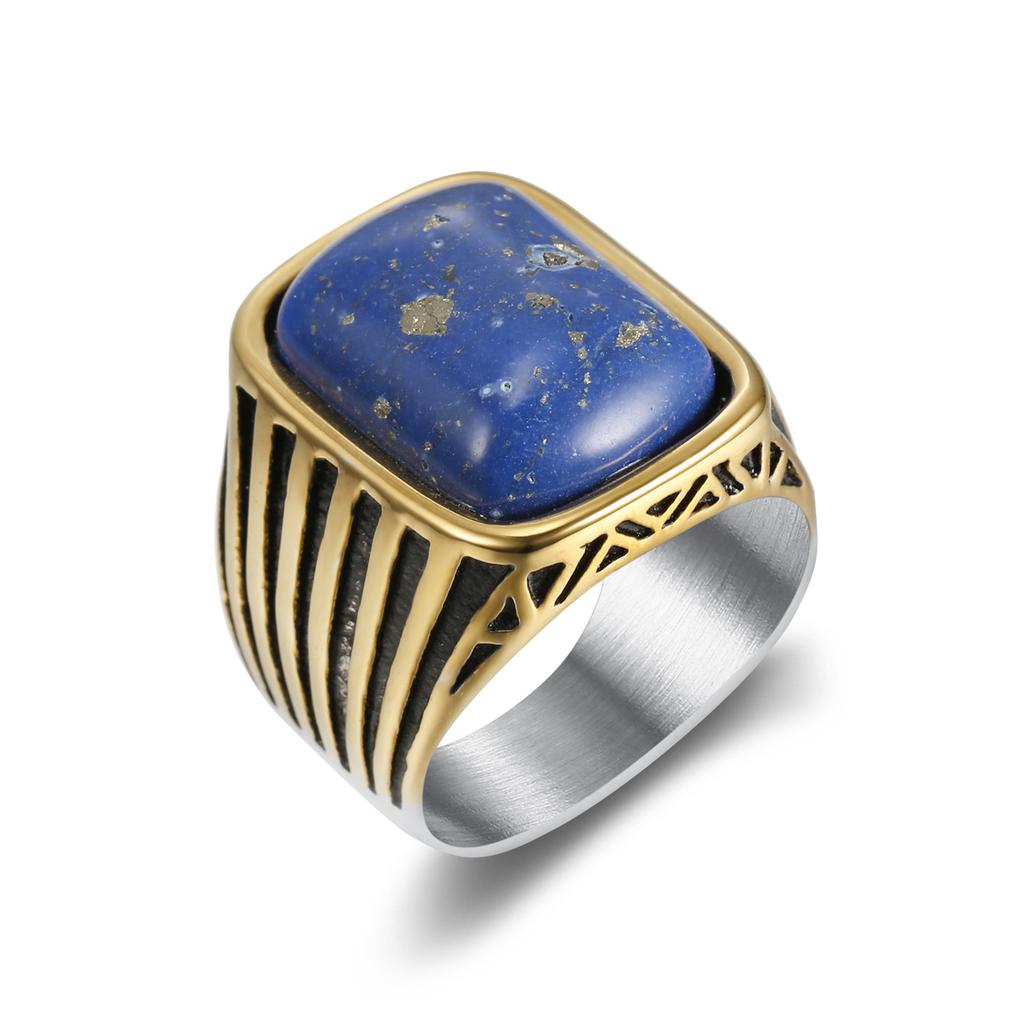 Design Personalized Ring Women And Men Trendy Men'S Ring Gift Electroplating Room Gold Gemstone Gender-Free Jewelry