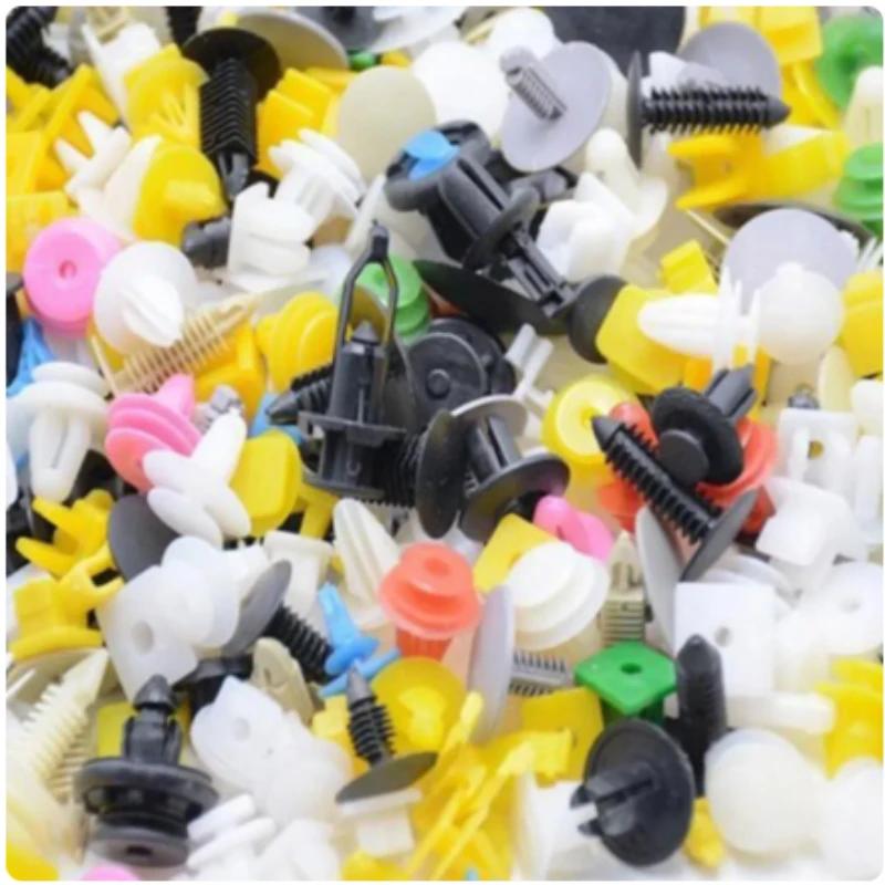 200/500pcs Universal Hybrid Car Bumper Engine Expansion Rivet Door Trim Panel Snap