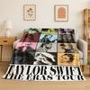 Singer TTaylor Singer Music Flannel Blanket Soft Warm Throw Blanket for Bedroom Living Room Bed Travel Camping Picnic Gift