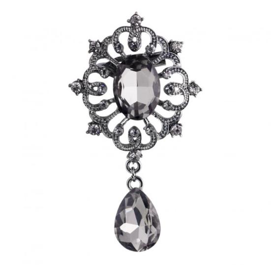 Innlagt med super glitrende rhinestone krystallbrosje Tender bladbrosje