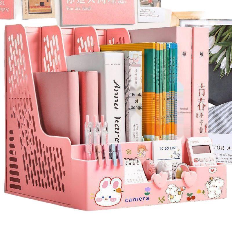 Desktop File Organizer and Document Holder Rack