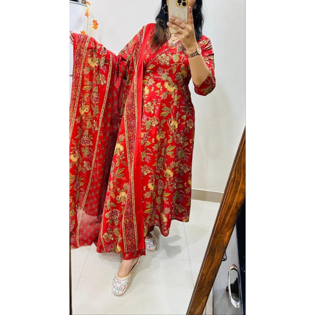 Ensemble Tunique Kurti Pantalon Dupatta Haut pour Femmes Indiennes Designer Vêtement de Fête Costume Anarkali VF-3003