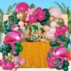 Flamingo Hawaiian Summer Party Balloon Arch Set