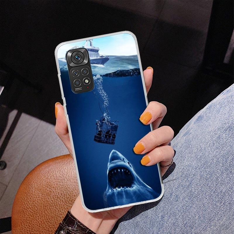Ocean Monster Shark Swimming Phnoe Case for Phnoe Case for Xiaomi Redmi Note 15 14 14S 13 Pro Plus 12 12S 11S 11E 10S 10 11T 5G