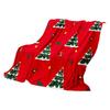 150*200cm Christmas Flannel Printed Blanket Holiday Gift