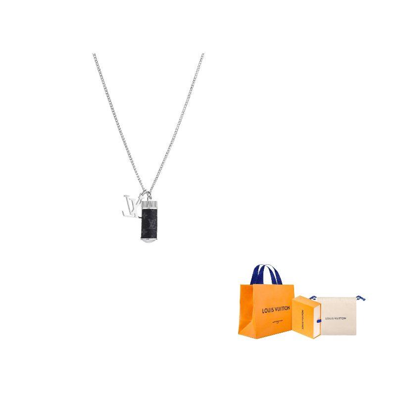 Lv Monogram Eclipse Charms Necklace M96362