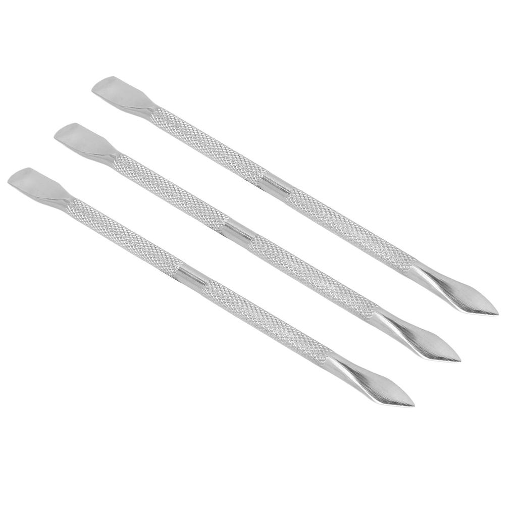 3 Stück Nagelhautschieber Edelstahl Nagelhautschneider Entferner Set Maniküre Werkzeug
