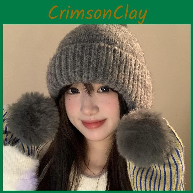 Winter Knit Stylish Beanie Hat For Women Soft Acrylic Warmth For Cold Days