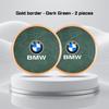 For BMW X1X2 X3 X5X4 X6 X7 1 3 5 7 Series F40 E90 G20 G30 i7 i8 2Pcs Leather Car Coaster Anti-slip Pad Water Cup Mat Accessories ulbn07