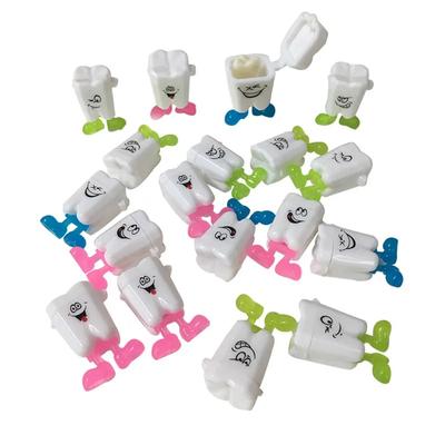 10 pezzi scatola per denti da latte simpatico cartone animato per bambini organizzatore per denti scatola di plastica per denti da latte salva raccolta custodia primo dente mini regalo