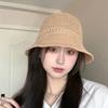 Summer Outdoor Empty Top Hat Solid Color Sun Hat Straw Beach Sun Hat Men