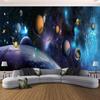 Universe Planet Murals Galaxy Ceiling Wall Murals Living Room Bedroom Galaxy Themed Wallpaper